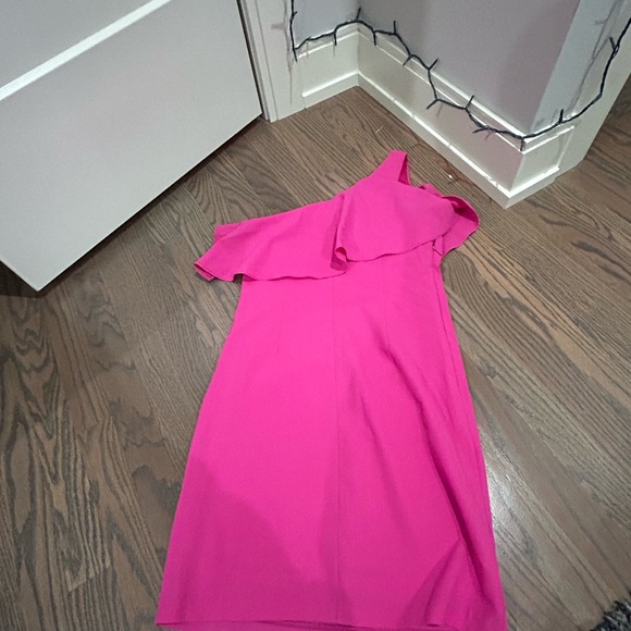 Dear moon one shoulder dress with ruffles. - Picture 3 of 3